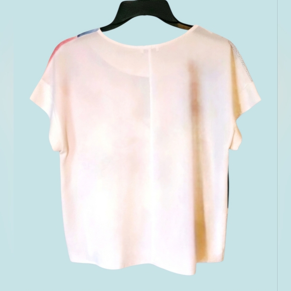 Zara Abstract Print Top - Picture 2 of 5